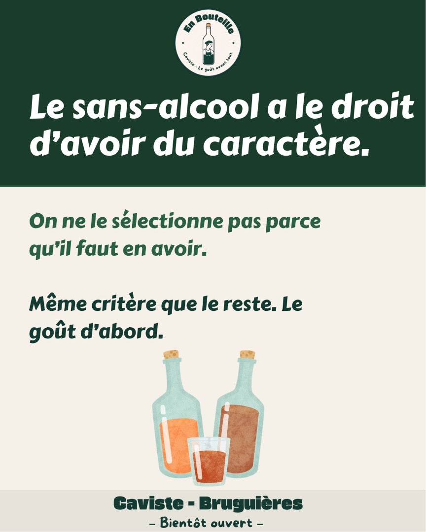 Post Instagram En Bouteille — conviction sur le sans-alcool