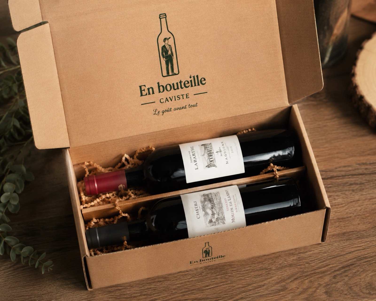 Box personnalisées En Bouteille